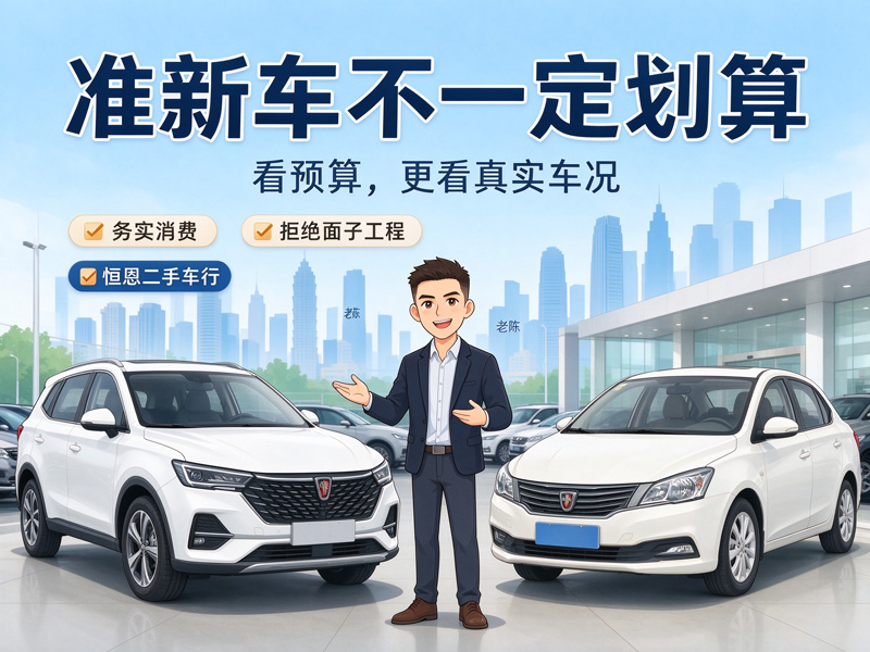 石家庄买二手车别盲目追准新车！老陈实话实说，性价比不一定高