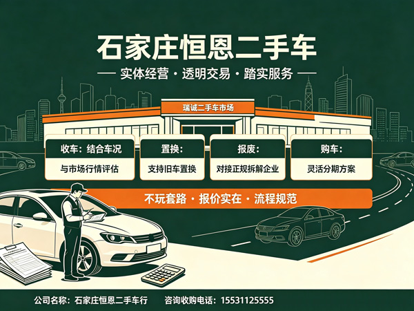 石家庄恒恩二手车 | 石家庄本地老车行 恒恩二手车 做实价不玩套路
